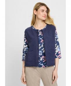 Укороченный жилет-свитер Olsen, Indigo denim