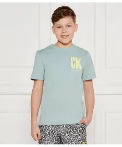 Футболка Regular fit Calvin Klein Jeans, зеленый