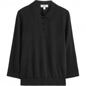 COS Женская черная поло