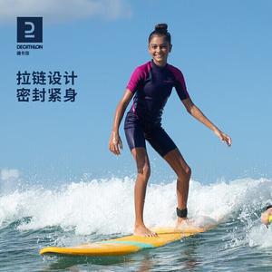 Костюм для серфинга Decathlon гидрокостюм женский костюм медуза 2 мм неопрен цельный теплый и морозостойкий OVOT темно-синий (женский стиль) XS-2543679