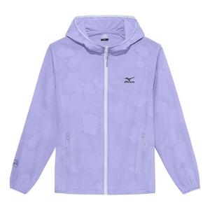 Куртка upf50+logo outdoor jacket 'purple' Mizuno, фиолетовый