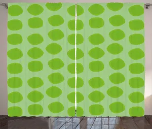 Штора ABAKUHAUS в деревенском стиле, лаймово-зеленая, с простым геометрическим узором, присборенная, с петлями и крючками, 280 x 225 см, миндально-зеленый Abakuhaus