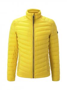 Мужская стеганая куртка желтого цвета Tom Tailor
