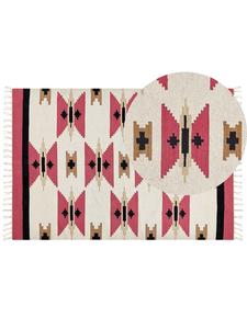 Beliani Килим Гарни в разноцветном/красном/бежевом цвете - (Ш) 160 x (Д) 230 см