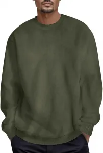 Мужской однотонный свитер с длинными рукавами для осени и зимы