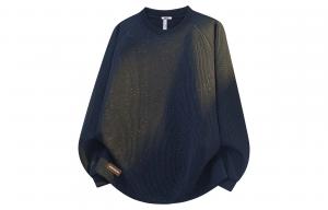 Термобелье Unisex с круглым вырезом, утепленное и с флисовой подкладкой WARRIOR, темно-синий[free diy badge]