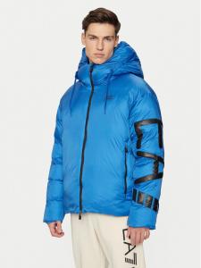 Пуховик стандартного кроя Ea7 Emporio Armani, синий