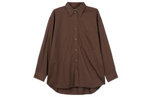 Мужская рубашка серии U FW23, светло-коричневая Uniqlo, коричневый