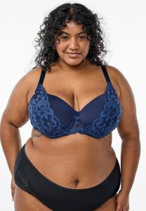 Бюстгальтер на косточках Devoted By Zizzi, темно-синий