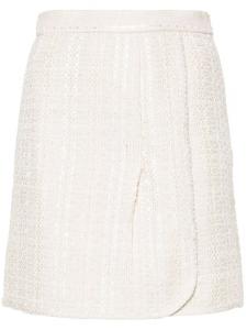 IRO юбка мини из ткани букле, нейтральный цвет