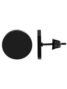 Adeliás Серьги унисекс - серьги-гвоздики из нержавеющей стали черного цвета