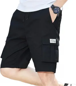 Мужские хлопковые карго-шорты big and tall с кулиской