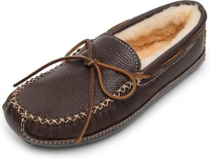 Мужские тапочки Minnetonka с подкладкой из овчины и изображением лося