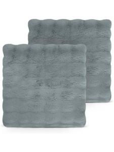 2 наволочки из искусственного меха 60х60 см Милан темно-серого цвета Aspero, 60 x 60 см