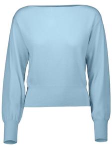 Джемпер с вырезом-лодочкой Allude, синий