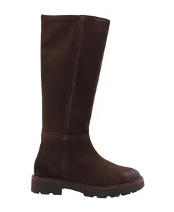 Стильные кожаные сапоги Geox, коричневый