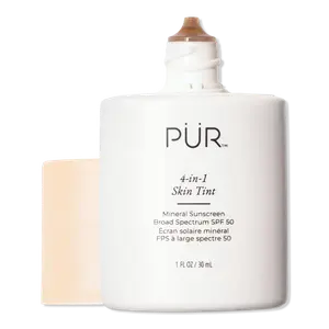 4-в-1 тонирующий минеральный солнцезащитный крем широкого спектра действия SPF 50 PÜR, DP3 (dark, pink undertones)