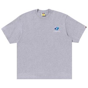 Футболка BAPE ABC Camo Logo Relaxed Fit Tee, Grey