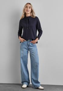 Толстовка MIT STREIFENSTRUKTUR Street One, темно-синий