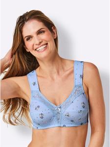Бюстгальтер без косточек с рельефным рисунком синего цвета WITT WEIDEN