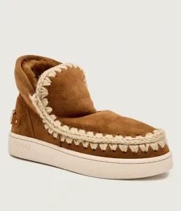 Новые эскимосские зимние ботинки Mou, коньячный