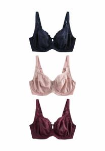 Бюстгальтер Next 3 PACK, Navy Berry Pink/Pink