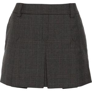 Юбка повседневная женская темно-серая Miu Miu