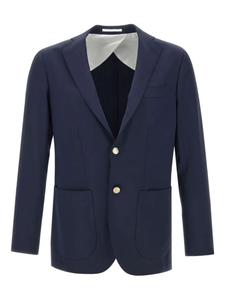 Шерстяной блейзер Barba, синий