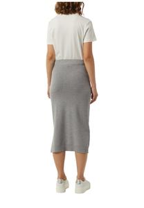 Юбка-карандаш MIT SEITLICHEM SCHLITZ comma, темно-серый
