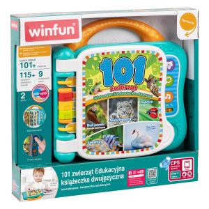 Развивающая книга со звуками 101 животное, двуязычный Anek 18м+
