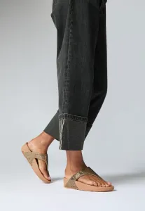 Женские сандалии FitFlop, Lulu Crystal Thong Sandal, золотой