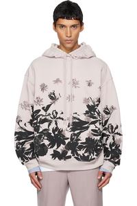 Dries Van Noten Розовая толстовка с вышивкой