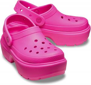 Женские слипоны-клогги Crocs Stomp, розовый