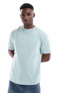 Свободная футболка Essentials синего цвета Asos Design