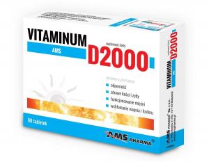 AMS Витамин D2000, Добавка , 60 таблеток Ams Pharma