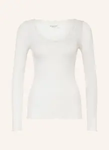 Лонгслив babette из шелка с кружевной отделкой  Rosemunde, белый