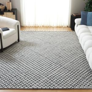 SAFAVIEH ковер 275 x 366 см - коллекция Natural Fiber Couture - большой - Teal & Grey, ручной работы из шерсти и джута, идеально для гостиной, спальни, столовой (NFC104J)