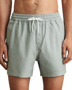 Тито плавки с геометрическим принтом на шнурке REISS, зеленый