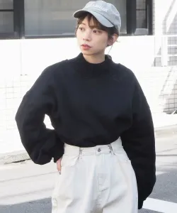 пуловер tiptop/nit в рубчик с высоким воротником