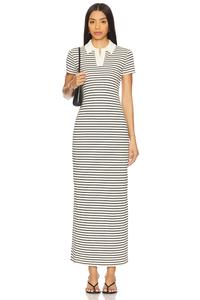 Макси-платье Carrie polo от Lovers And Friends, ivory & black