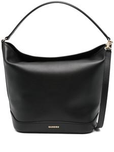 SANDRO сумка-ведро с логотипом, черный