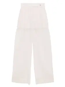 Брюки с карманами Alberta Ferretti, нейтральный