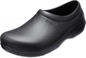 Crocs Unisex Adult On The Clock Slip Resistant Clogs, черный