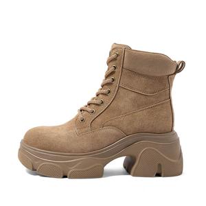 COMELY Женские ботинки Martin Boots цвета хаки/желтый