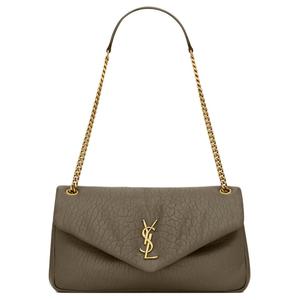 Женская сумка через плечо из зерненой овчины светлый мускус SAINT LAURENT