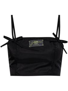 GANNI топ на бретелях, черный