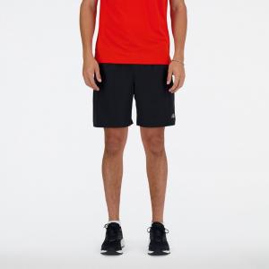 Шорты мужские короткие для бега New Balance, черный