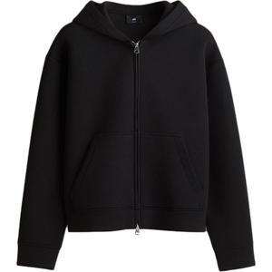 H&M Мужская толстовка с капюшоном, черная, средней толщины