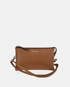 Прямоугольный кожаный кросс-боди Guy Laroche, коричневый