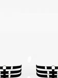 Подвязки Melusina с ремешками (набор из двух штук) Bordelle, черный